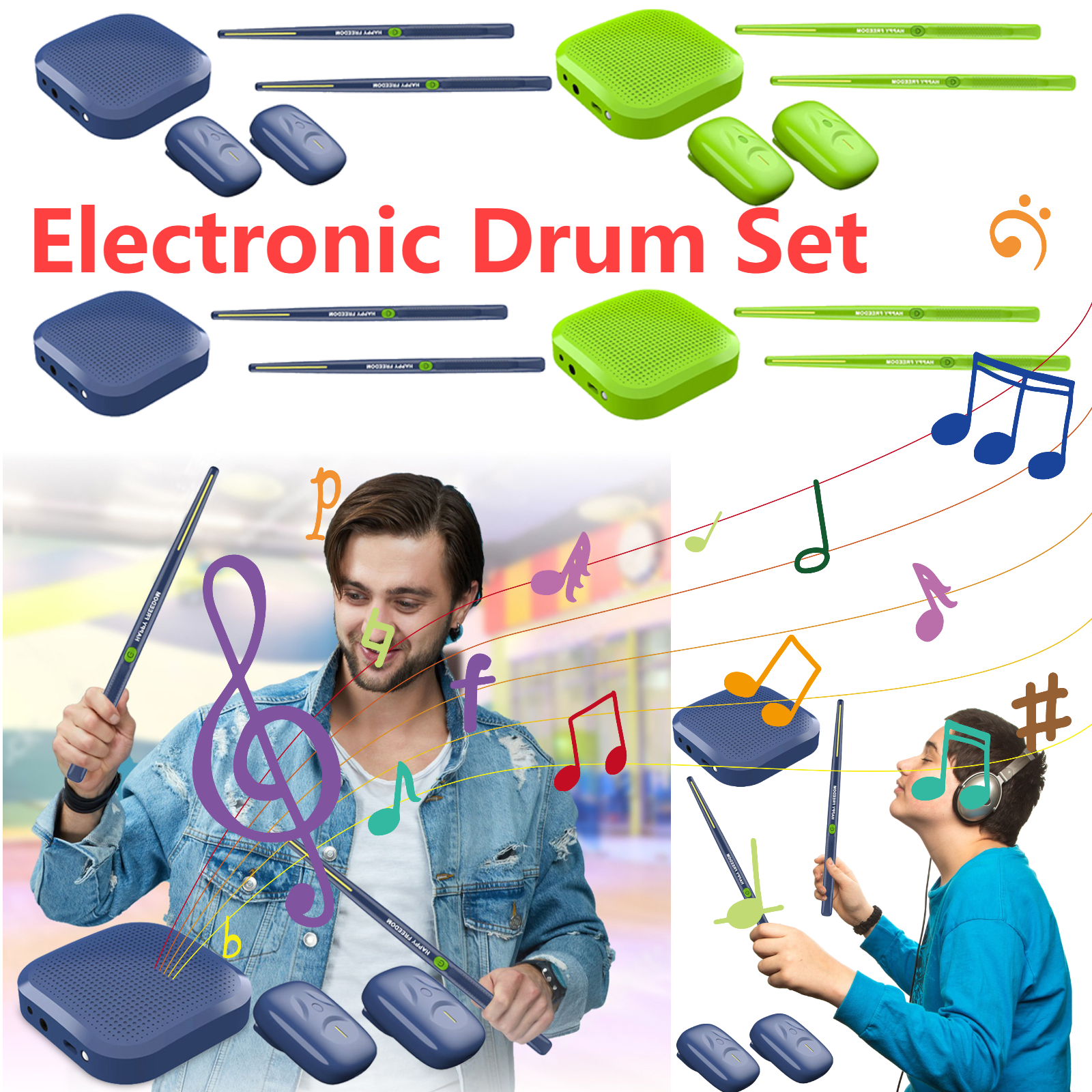 Diy Home Electronics - Electronic Air Drumsticks Somatosensory Virtual Drum