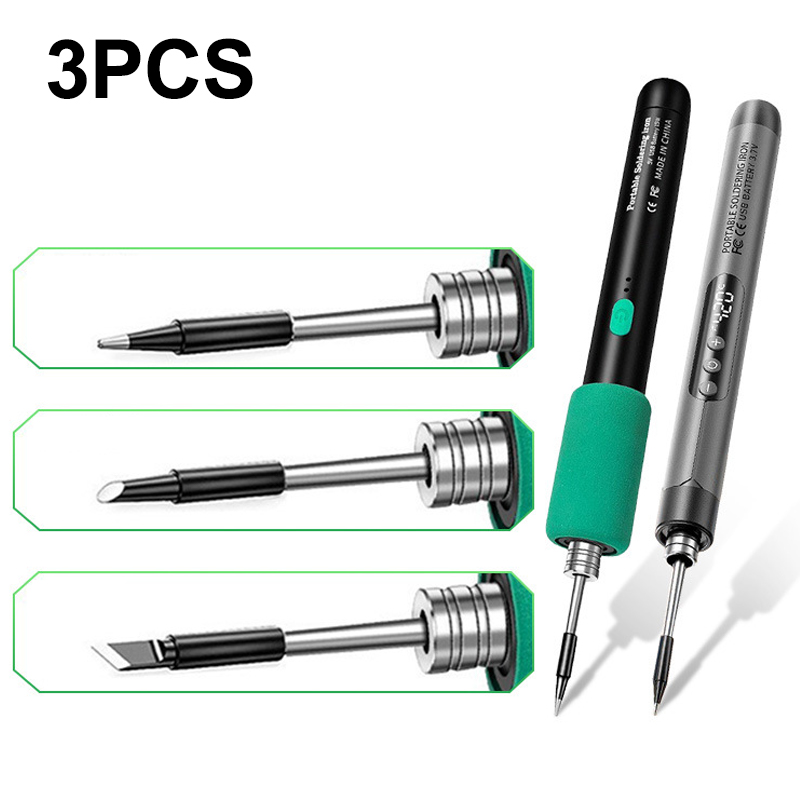 Diy Home Electronics - 3Pcs USB Soldering Iron Tip with