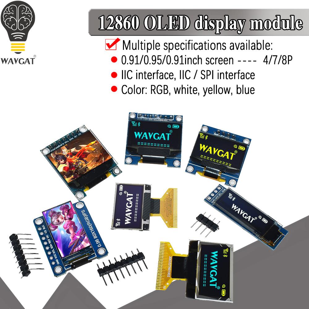I2C Lcd Display - White Yellow Blue color 4Pin 7Pin128X64