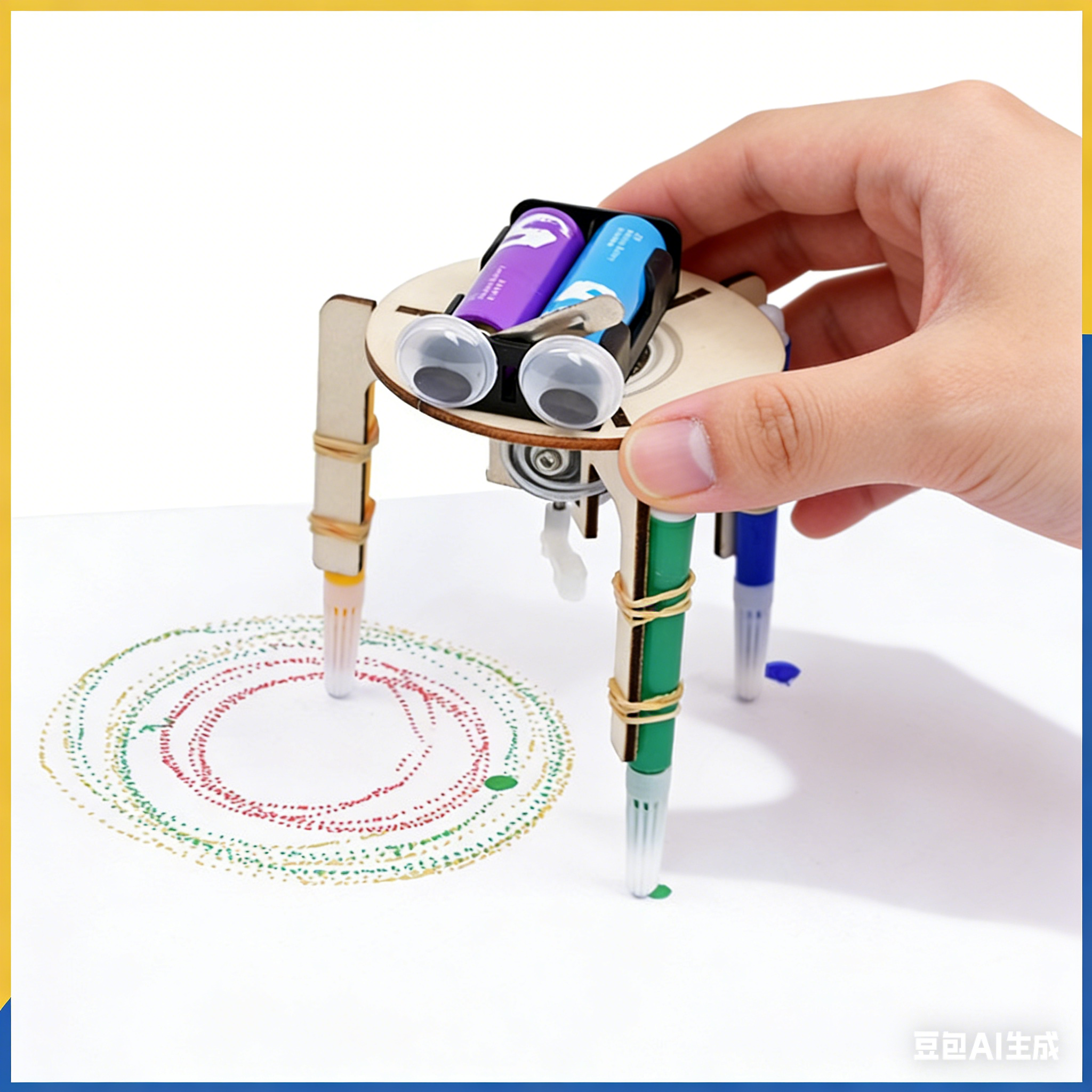 Diy Kit Elektronik - DIY Electric Vibration Graffiti Robot STEM