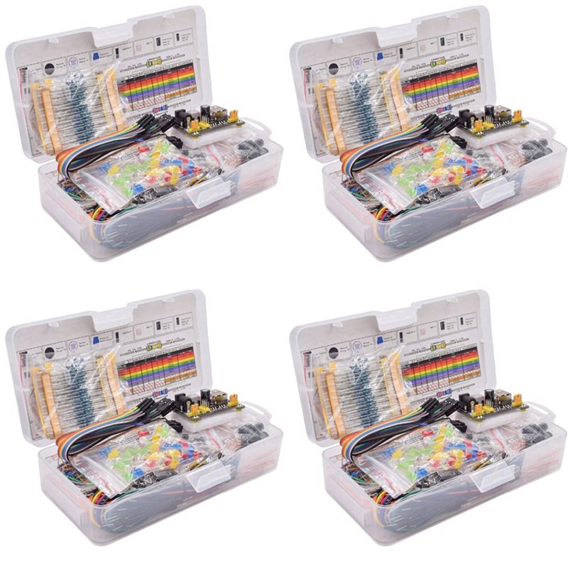 Diy Electronics Components Kit - JABS-4X New Breadboard Set Electronics Component
