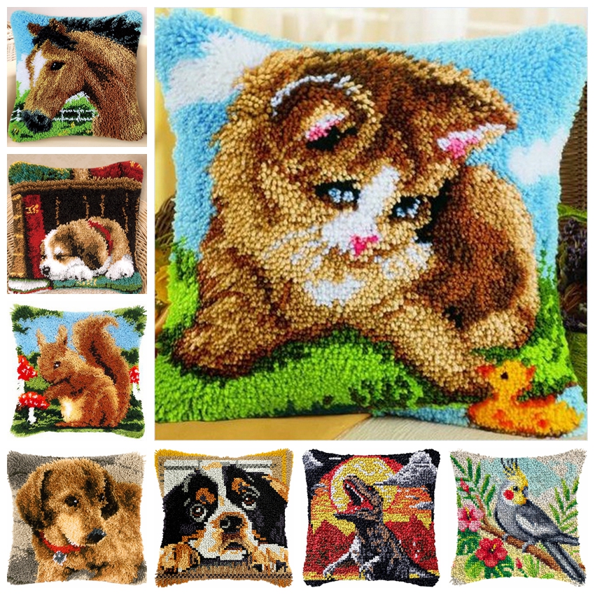 Diy Home Electronics - Cat Series Latch Hook Kit Mats