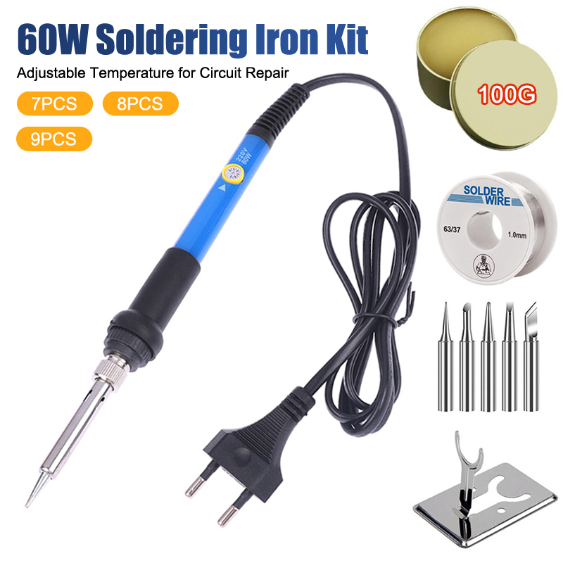 Adjustable Temp 220V 60W Elect - مراجعة Diy Kit Elektronik وسعره