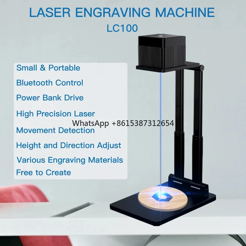 Portable Mini  Engraver Machin - مراجعة Diy Electronics Logo وسعره