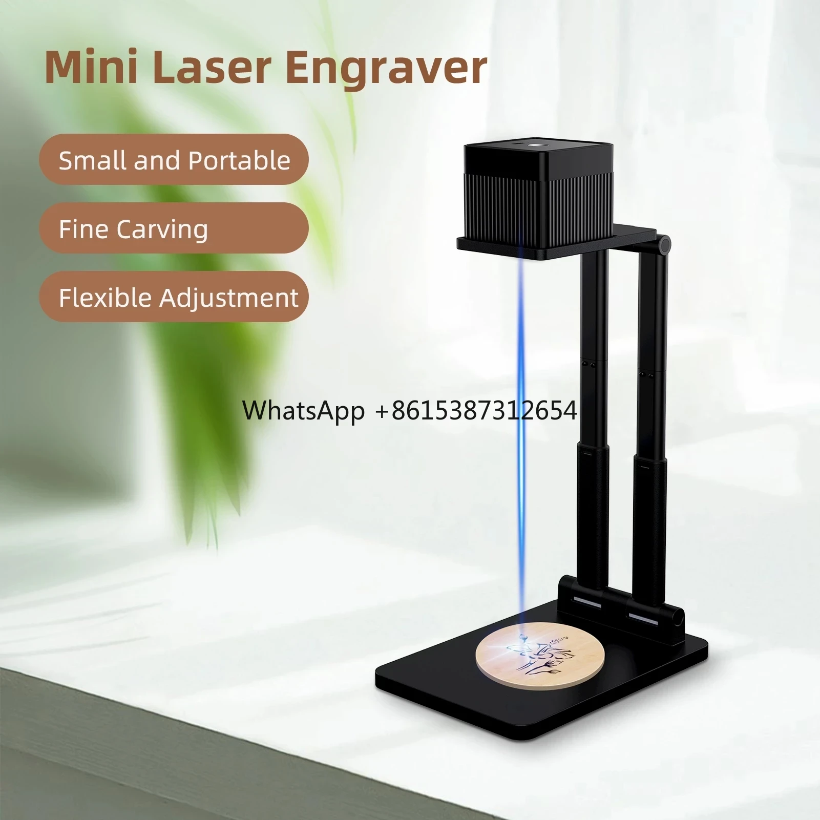 Portable Mini  Engraver Machin - مراجعة Diy Electronics Logo وسعره