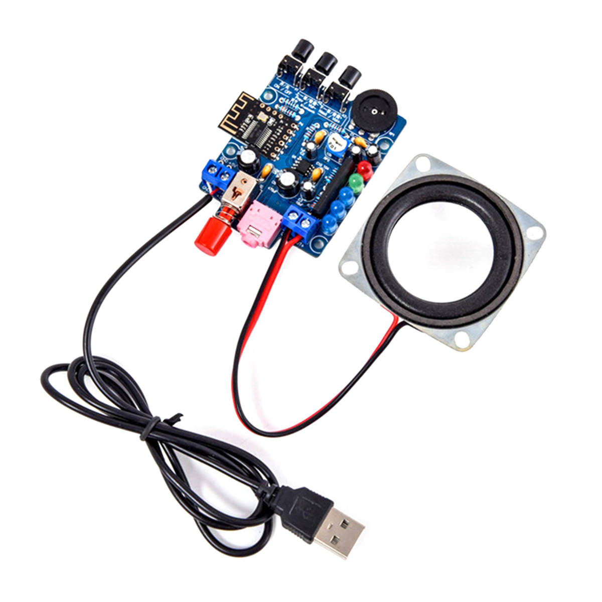 HU-009 Bluetooth Speaker Mini  - مراجعة Diy Electronics Components Kit وسعره