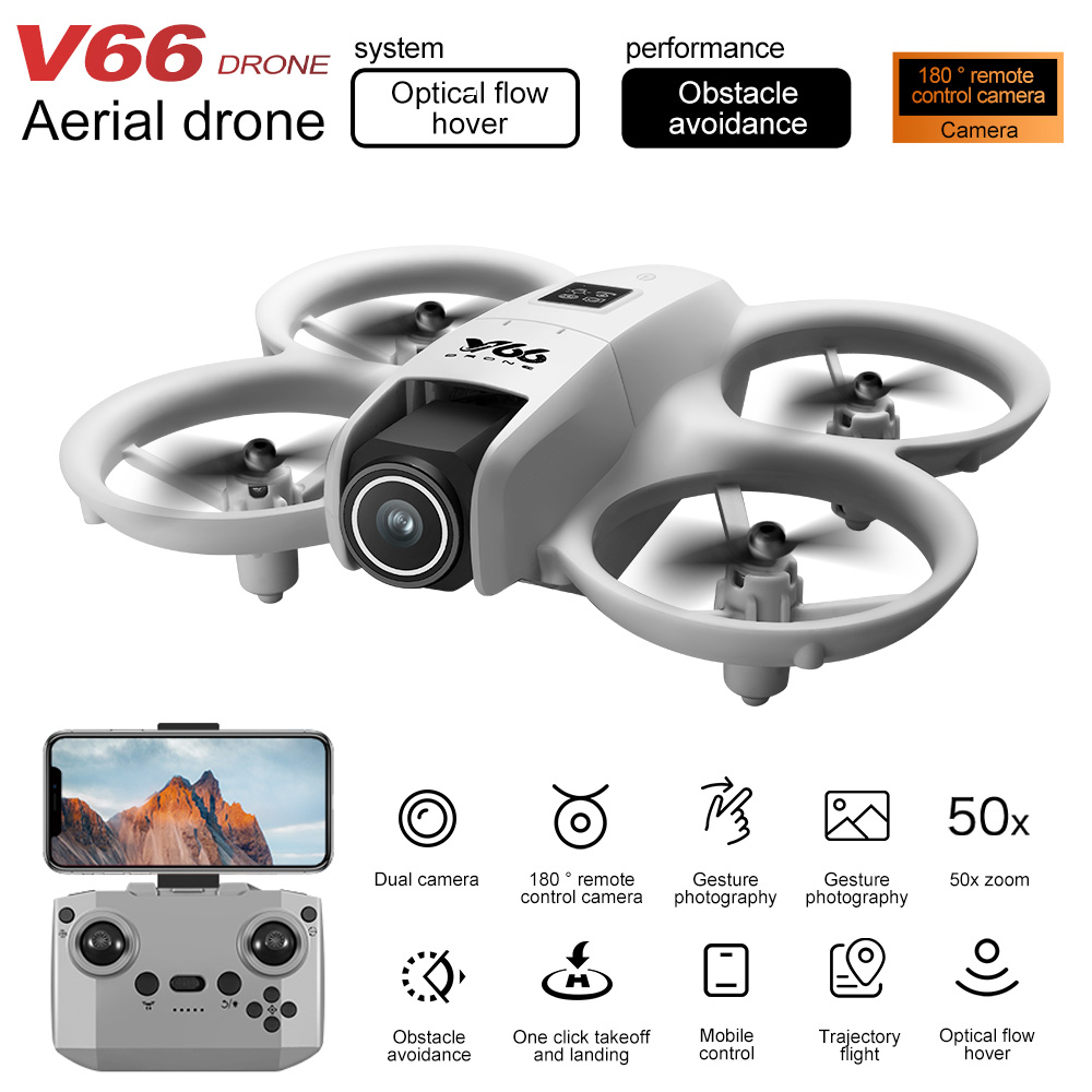 New V66 Mini Drone HD Camera 4 - مراجعة Diy Rc Electronics وسعره