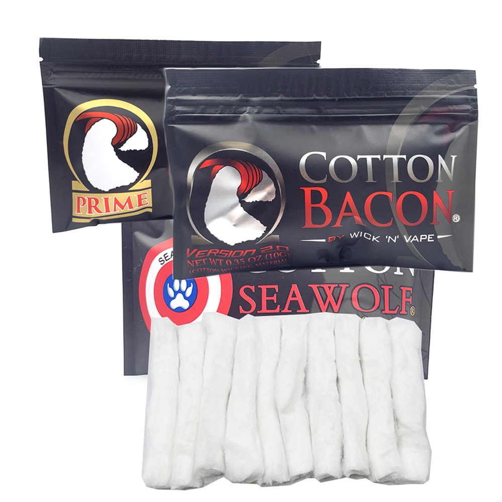 2Pack Cotton Bacon Prime Silve - مراجعة Diy Vape Electronics وسعره