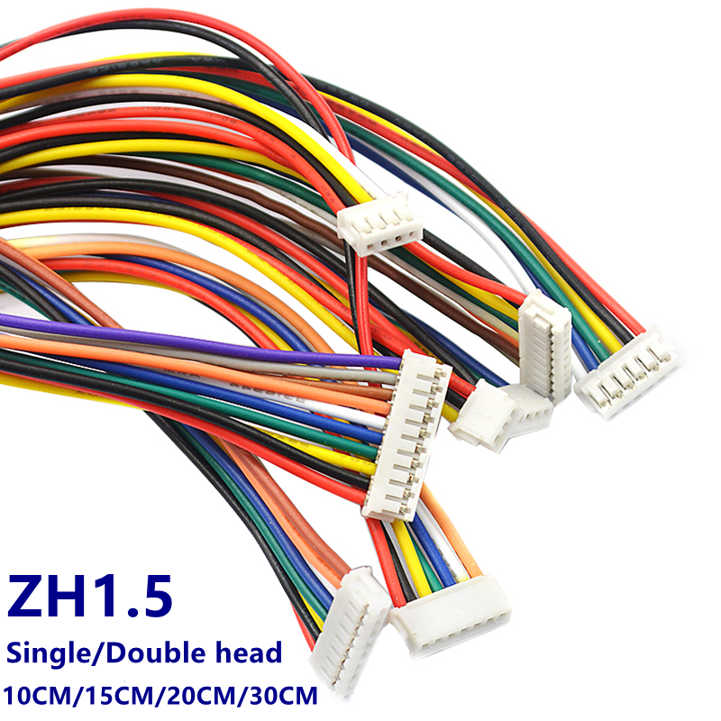 10PCS ZH 1.5mm Wire Cable Conn - مراجعة Diy Electronics Wire وسعره