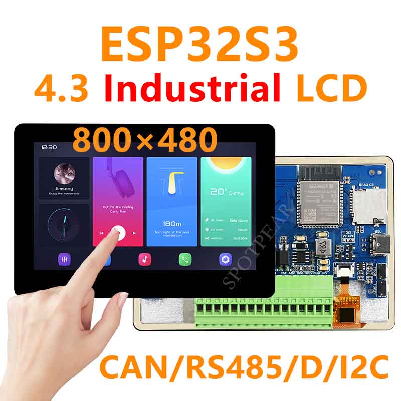 ESP32 S3  800x480 Captive Touc - مراجعة I2C Lcd Display وسعره