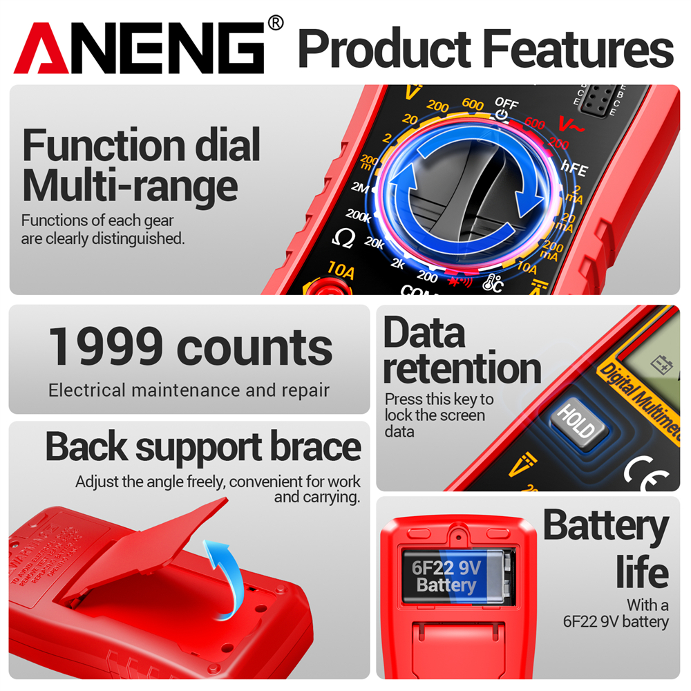 ANENG SZ853 High Precision Mul - مراجعة Useful Diy Electronics وسعره