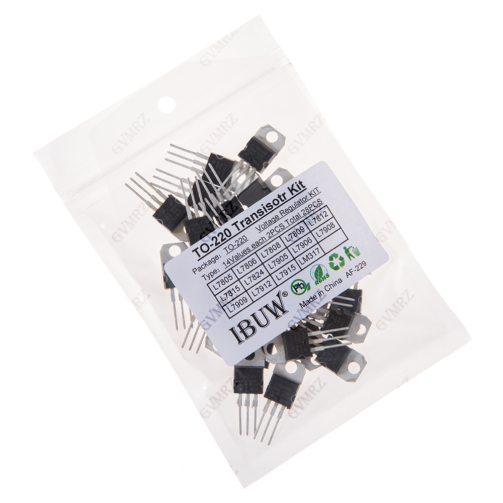 28PCS L7805 14Values TO-220 Tr - مراجعة Lm317 Voltage Regulator وسعره