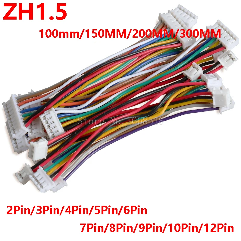 10PCS ZH 1.5mm Wire Cable Conn - مراجعة Diy Electronics Wire وسعره