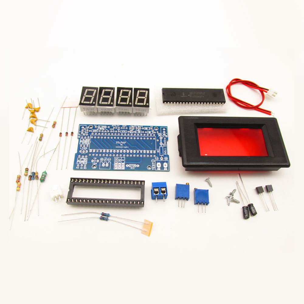 ICL7107 Voltmeter DIY Kit Part - مراجعة Diy Electronics Components Kit وسعره
