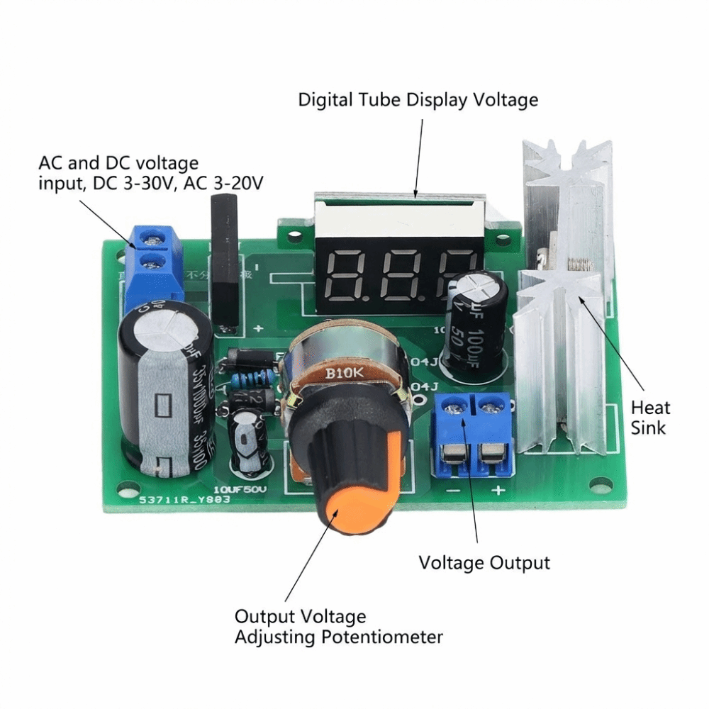 LM317 Voltage Regulator Module - مراجعة Lm317 Voltage Regulator وسعره