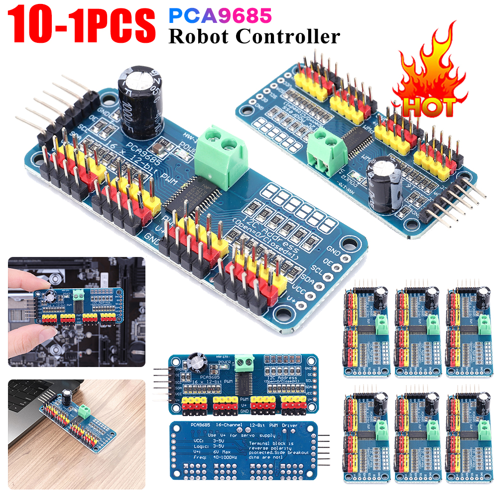16 Channel 12 Bit PWM Servo Mo - مراجعة Diy Electronics Motor وسعره