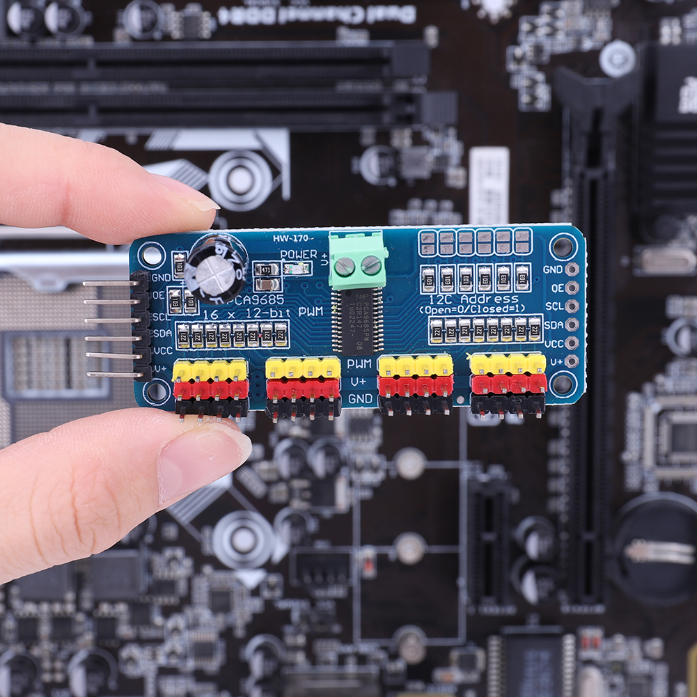 16 Channel 12 Bit PWM Servo Mo - مراجعة Diy Electronics Motor وسعره