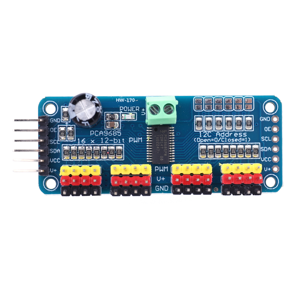 16 Channel 12 Bit PWM Servo Mo - مراجعة Diy Electronics Motor وسعره