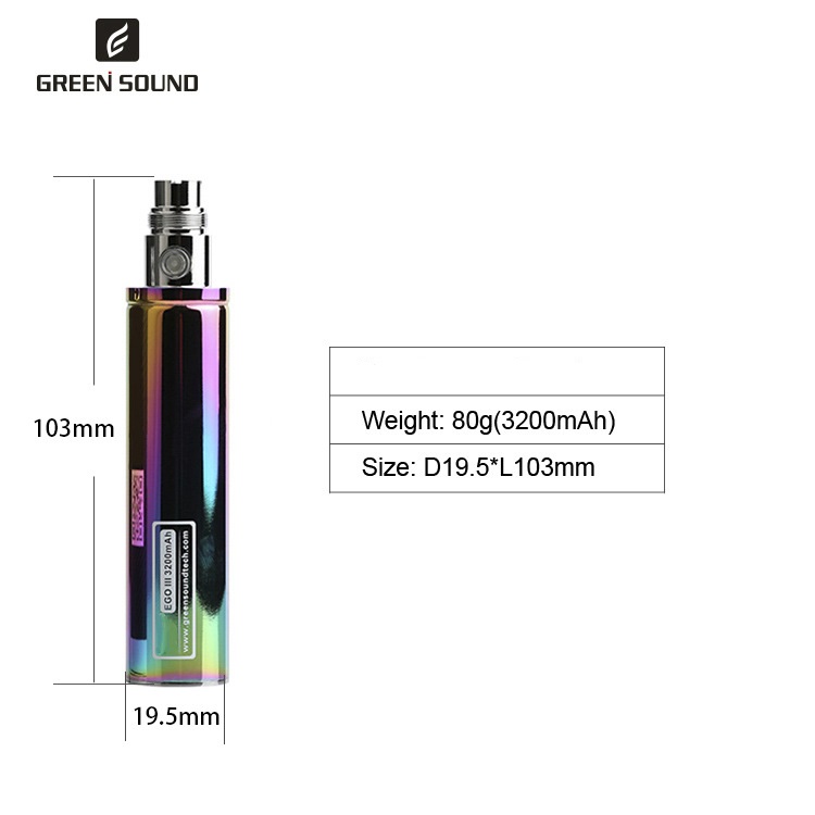 GS Ego 3 III 3200mAh Battery V - مراجعة Diy Vape Electronics وسعره