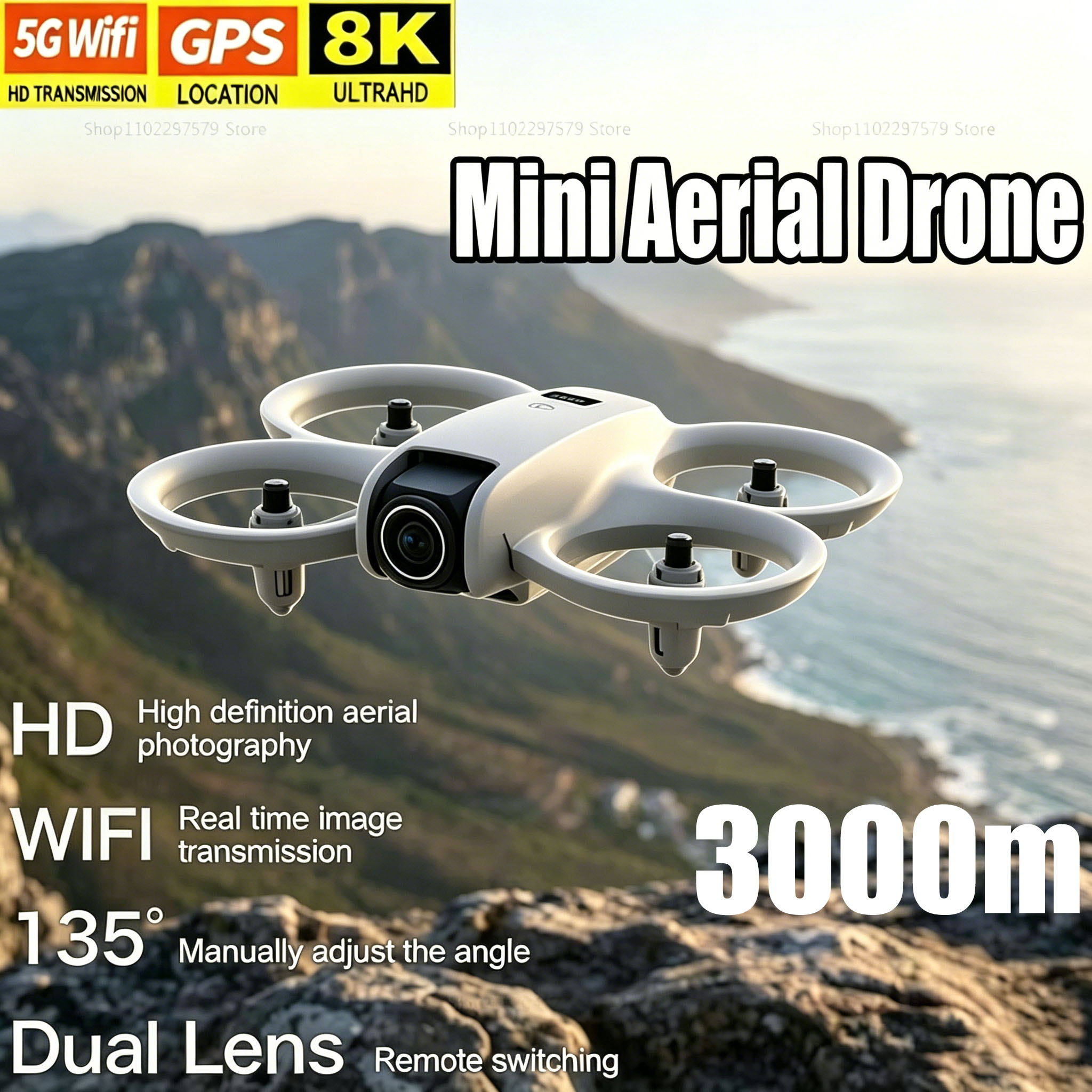 Mini Drone with 8K HD Camera F - مراجعة Diy Rc Electronics وسعره