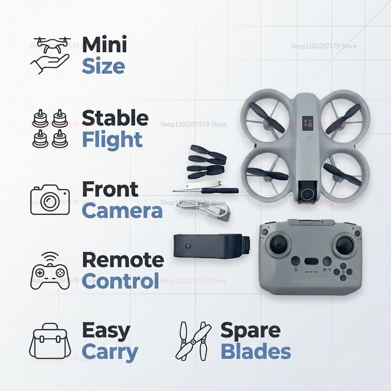 Mini Drone with 8K HD Camera F - مراجعة Diy Rc Electronics وسعره