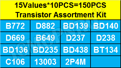 150PCS TO-126 Transistor Assor - مراجعة Lm317 Voltage Regulator وسعره