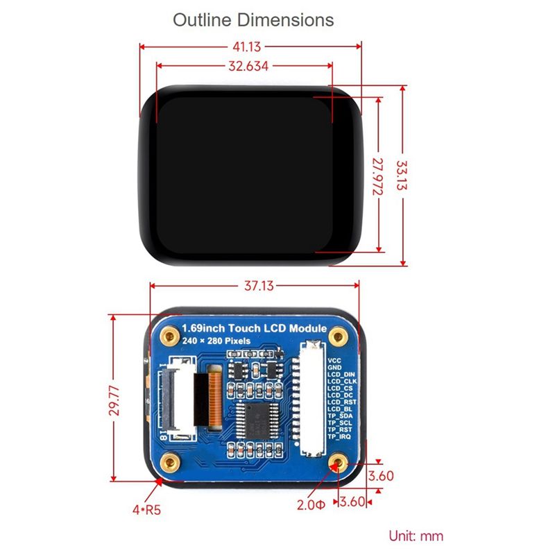 Exquisite-1.69Inch Round LCD D - مراجعة I2C Lcd Display وسعره