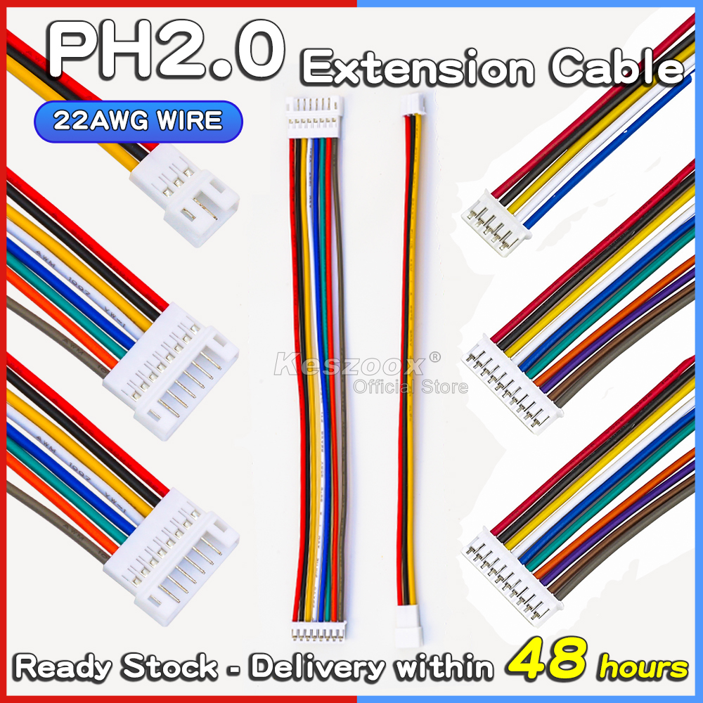 Keszoox JST PH2.0 Extension Wi - مراجعة Diy Electronics Wire وسعره