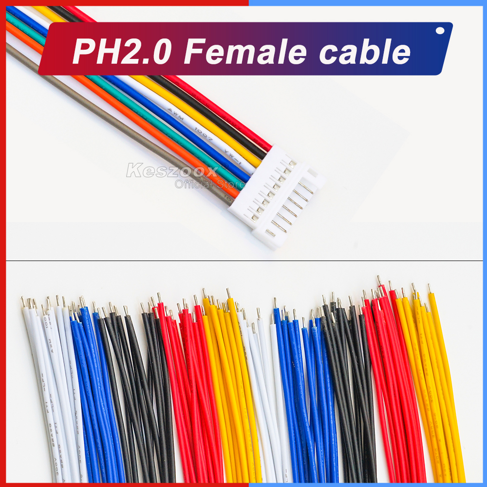 Keszoox JST PH2.0 Extension Wi - مراجعة Diy Electronics Wire وسعره
