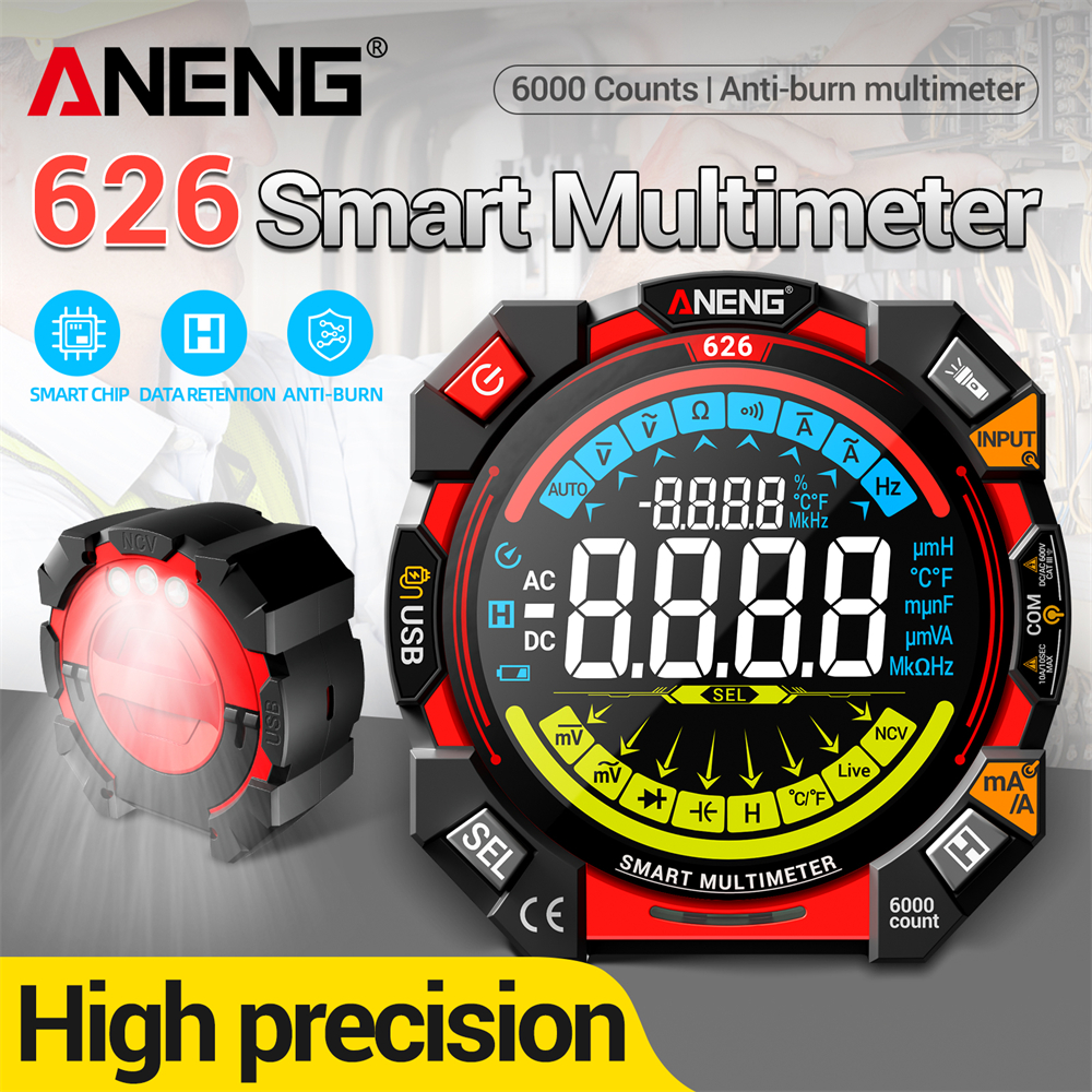 ANENG 626 Digital Multimeter 6 - مراجعة Logic Analyzer Usb وسعره