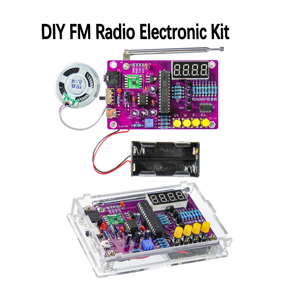 DIY FM Radio Electronic Kit 87 - مراجعة Diy Kit Elektronik وسعره