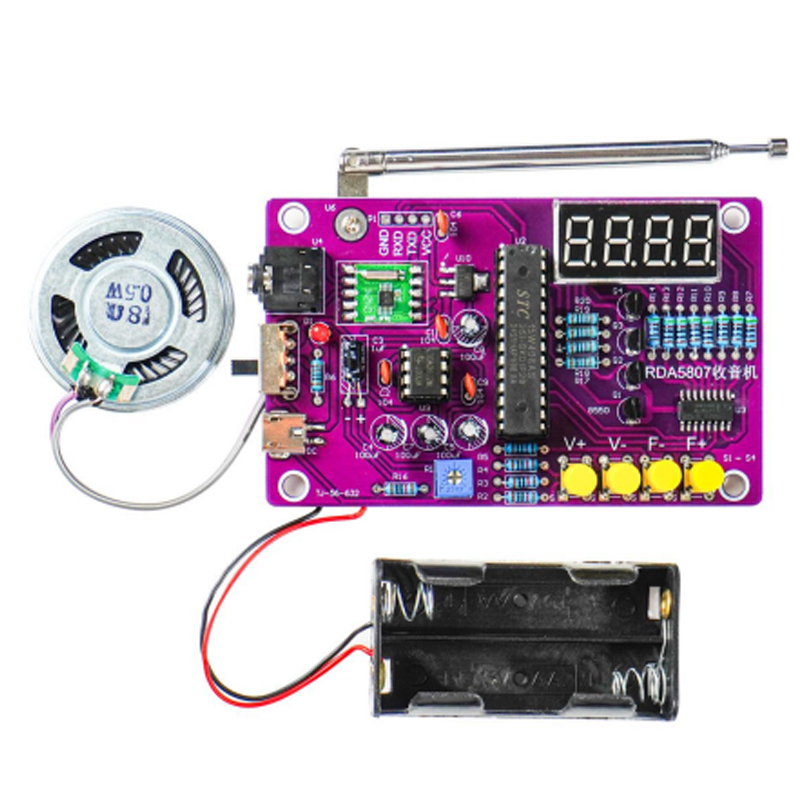 DIY FM Radio Electronic Kit 87 - مراجعة Diy Kit Elektronik وسعره