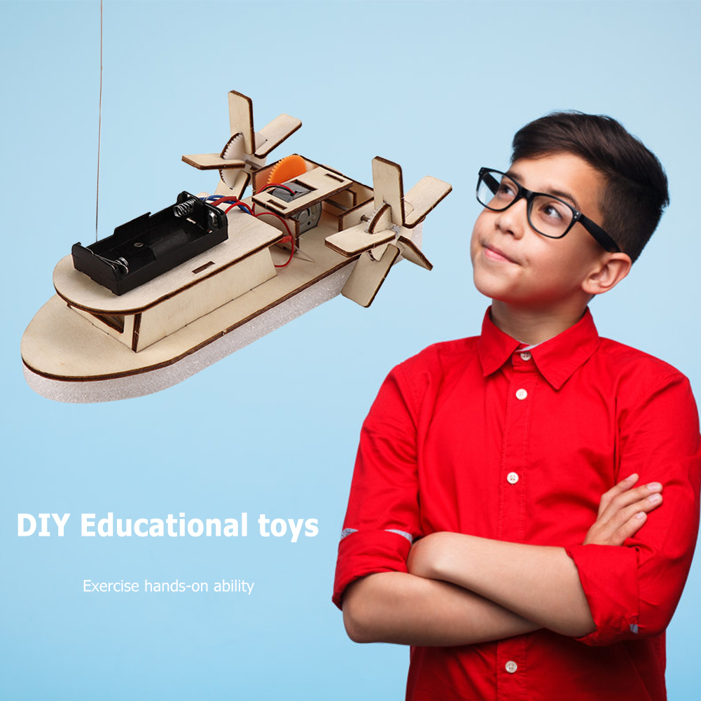 DIY Boat Model Science Toys Ki - مراجعة Diy Kit Elektronik وسعره