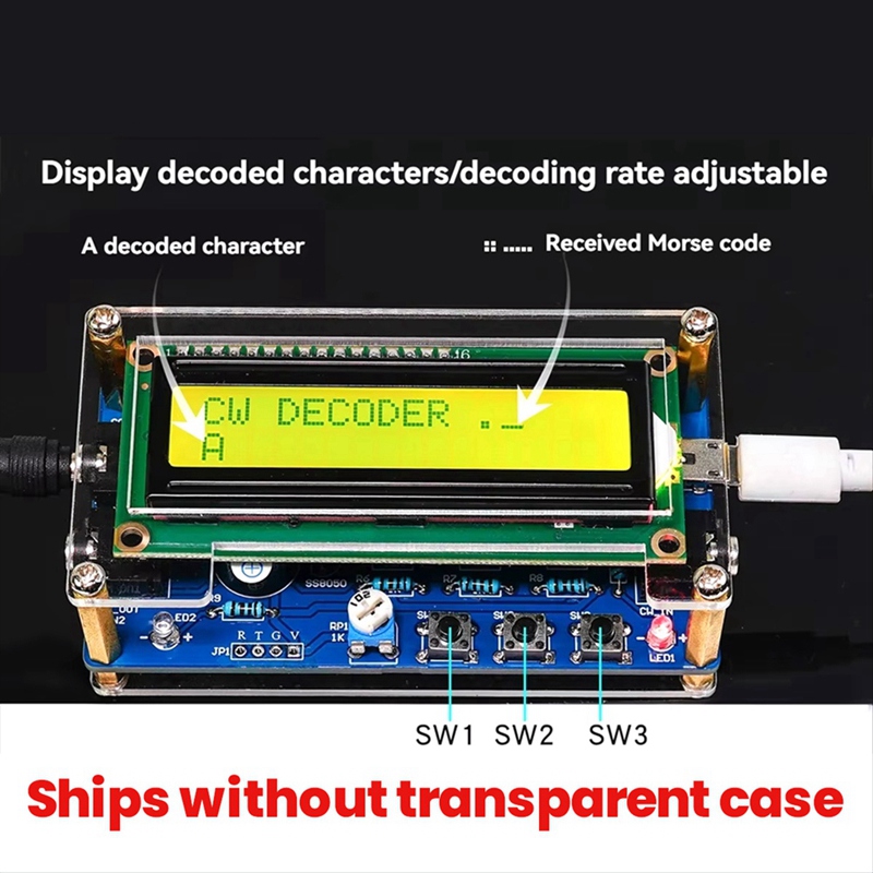 A56G-Upgraded CW Morse Code De - مراجعة Diy Electronics Components Kit وسعره