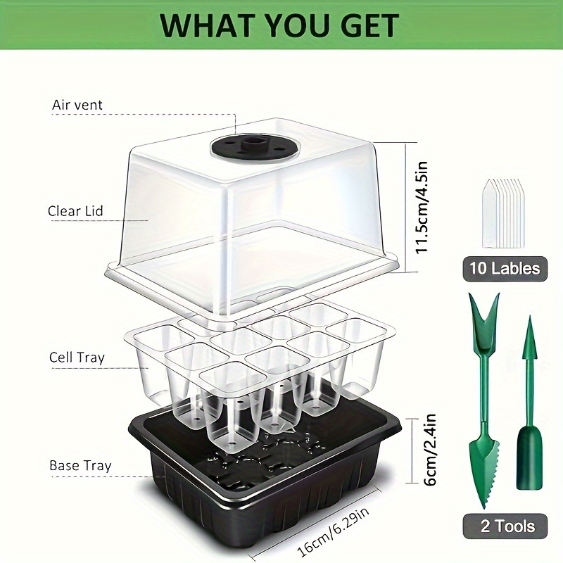 Seedling Starter Kit 1/2/3 Set - مراجعة Led Assortment Kit وسعره