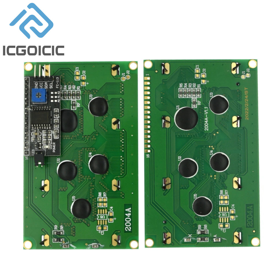 2004A LCD2004 Blue / Yellow-Gr - مراجعة I2C Lcd Display وسعره