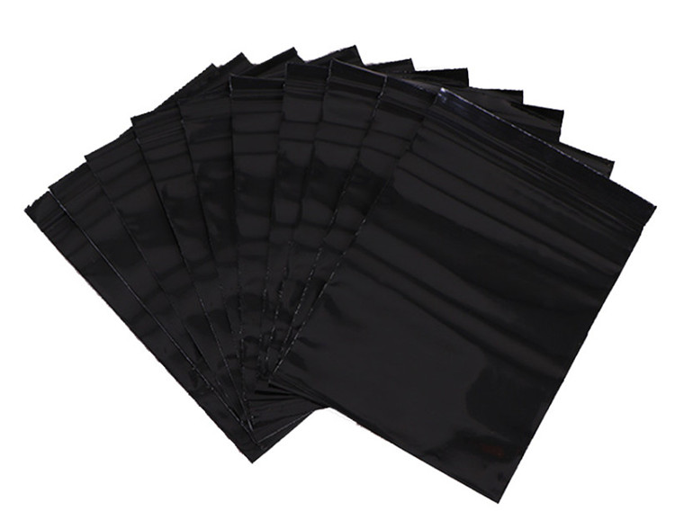 100PCS Black PE Plastic Ziploc - مراجعة Diy Electronics Logo وسعره