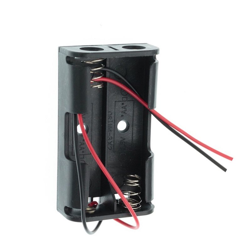 AAAEL-100Pcs 2AA Battery Case  - مراجعة Diy Electronics Wire وسعره