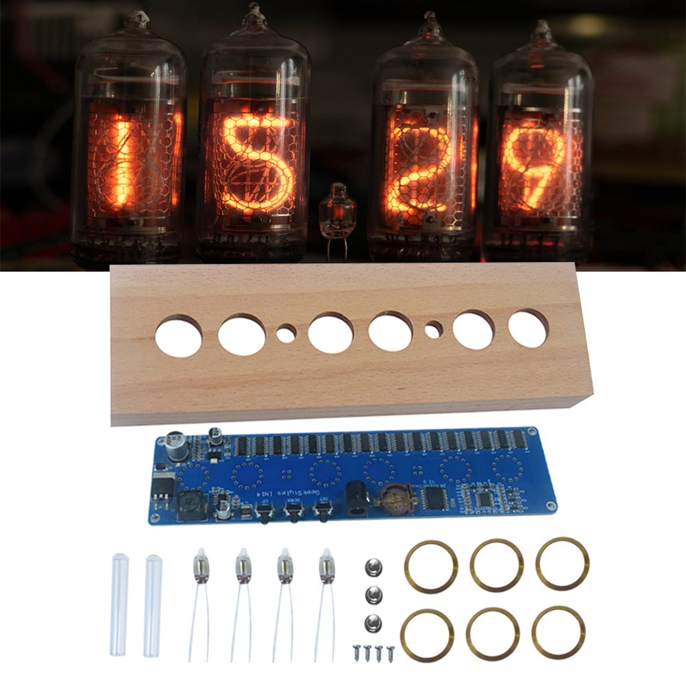 IN14 Glow Tube Clock DIY Tube  - مراجعة Diy Home Electronics وسعره