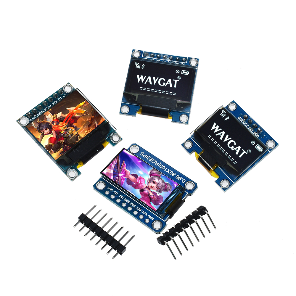 White Yellow Blue color 4Pin 7 - مراجعة I2C Lcd Display وسعره