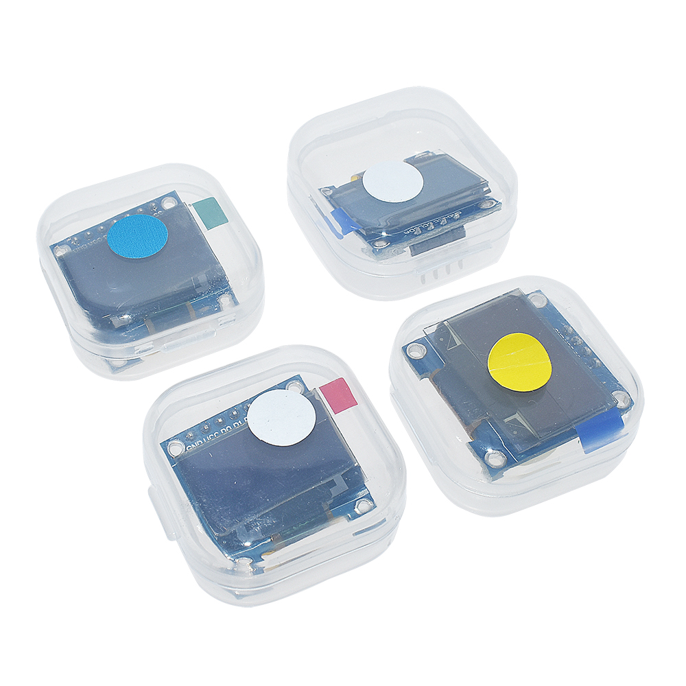 White Yellow Blue color 4Pin 7 - مراجعة I2C Lcd Display وسعره