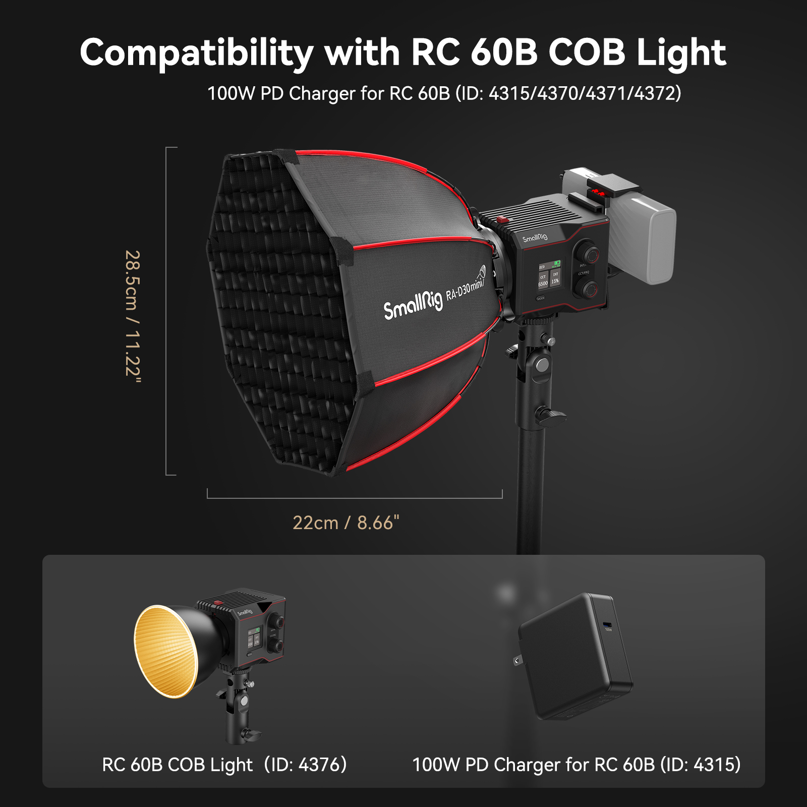 SmallRig RC 60B COB Mini Parab - مراجعة Diy Rc Electronics وسعره