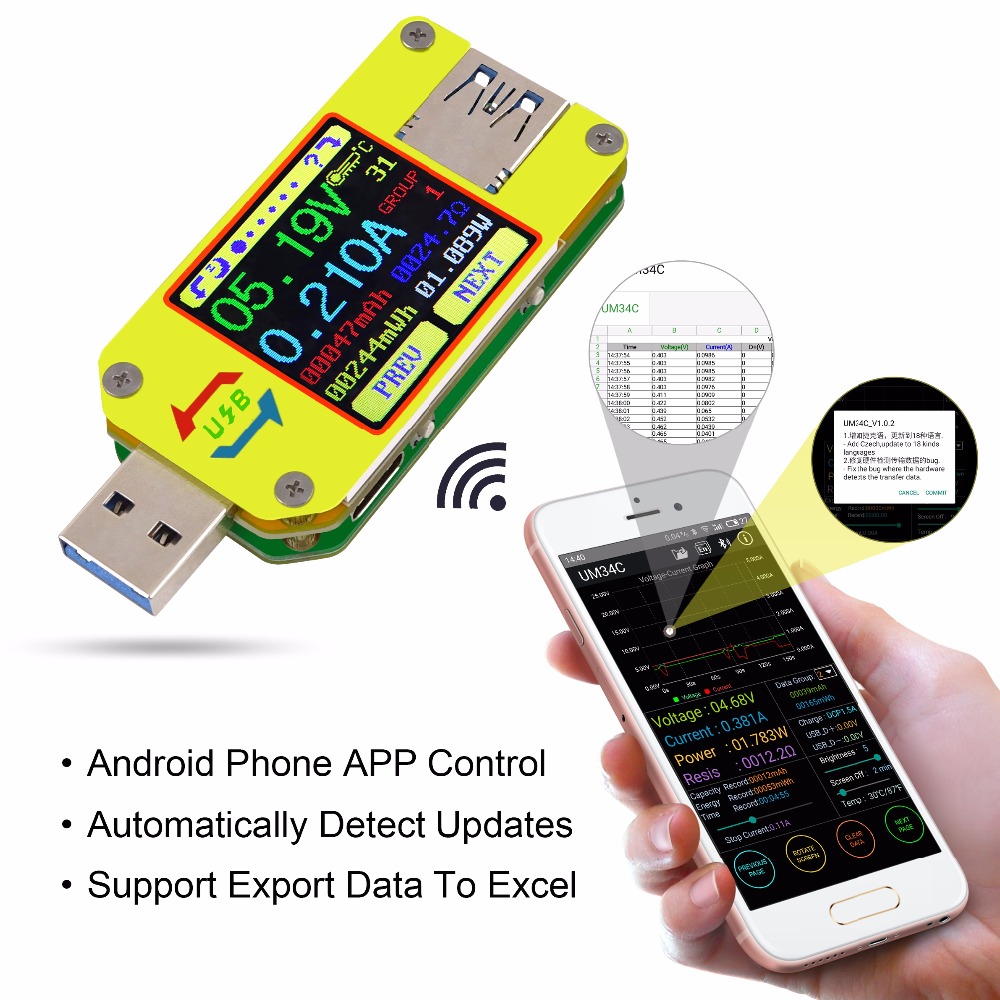 UM Series USB Color Display Te - مراجعة Logic Analyzer Usb وسعره