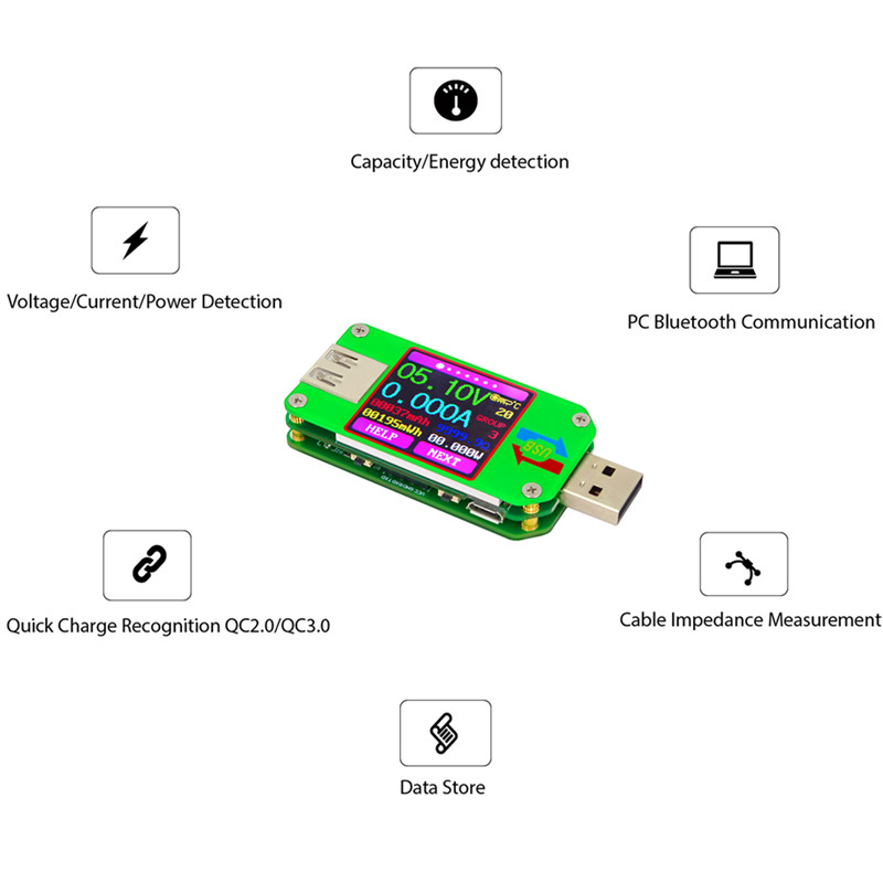 UM Series USB Color Display Te - مراجعة Logic Analyzer Usb وسعره