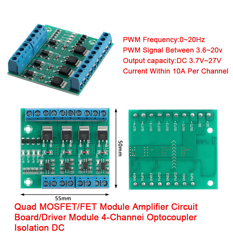 MOS FET F5305S 60N03 4 Channel - مراجعة Diy Electronics Motor وسعره