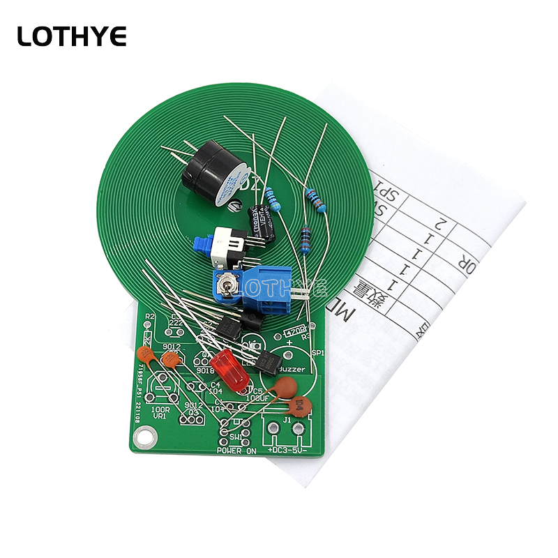 DC 3V-5V Metal Detector Kit DI - مراجعة Diy Electronics Components Kit وسعره