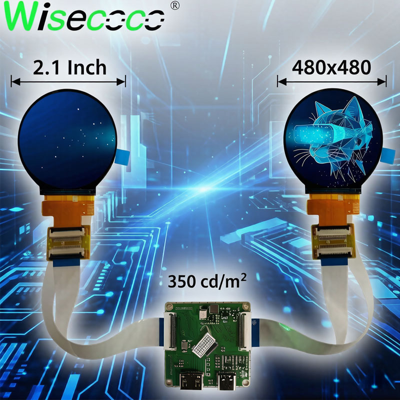 2.1 Inch Dual IPS Round Displa - مراجعة Diy Electronic Components وسعره