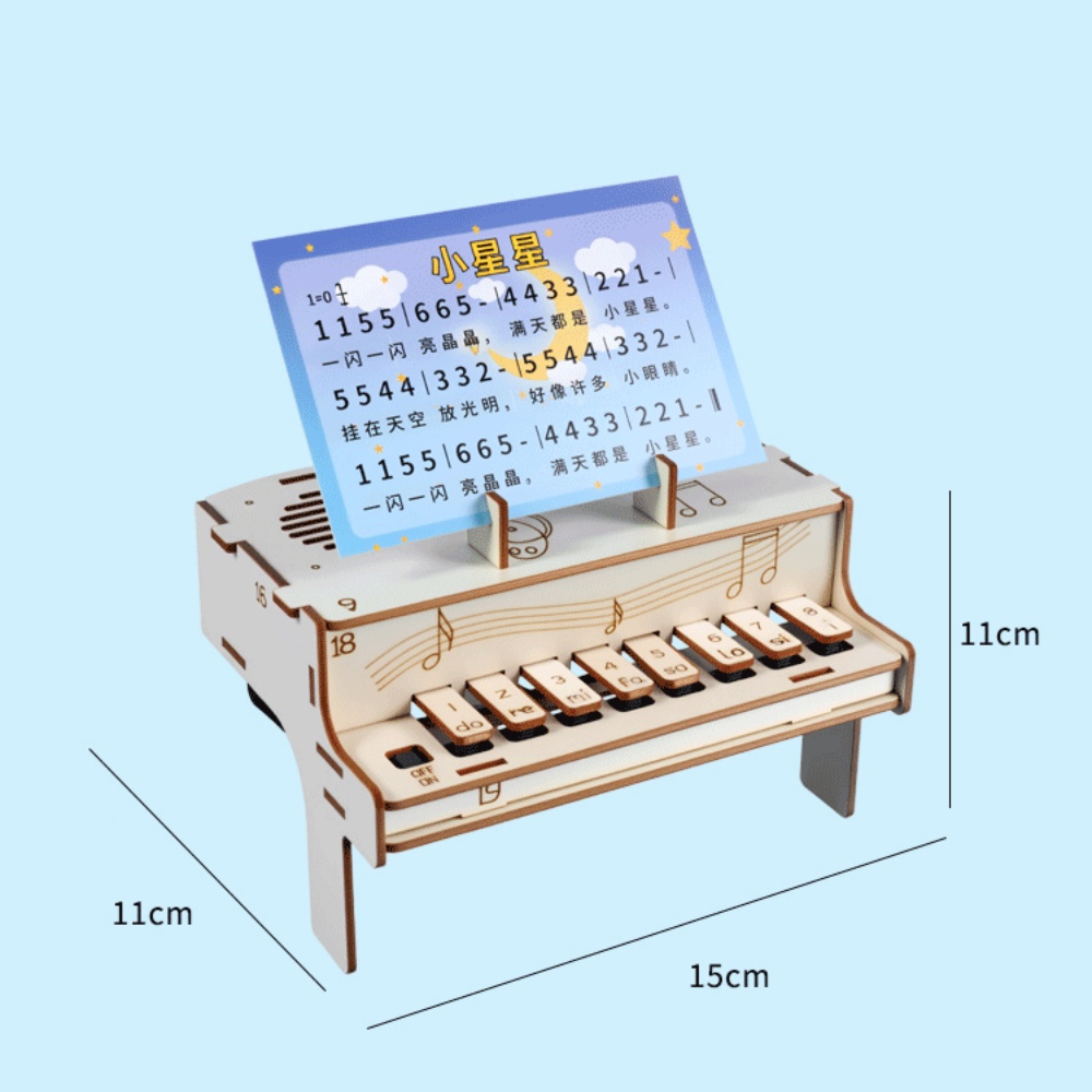 DIY Wooden Electronic Piano Mo - مراجعة Diy Electronics Components Kit وسعره