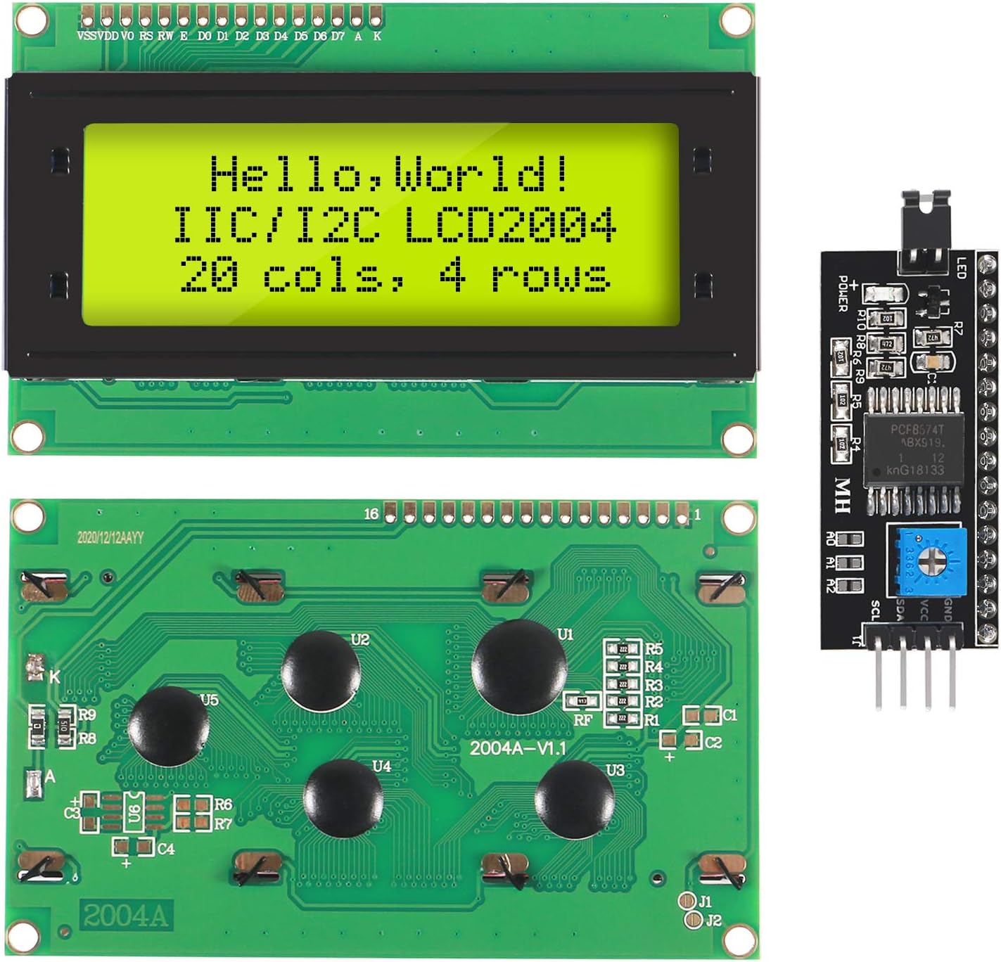 2PCS IIC I2C TWI Serial LCD 20 - مراجعة I2C Lcd Display وسعره