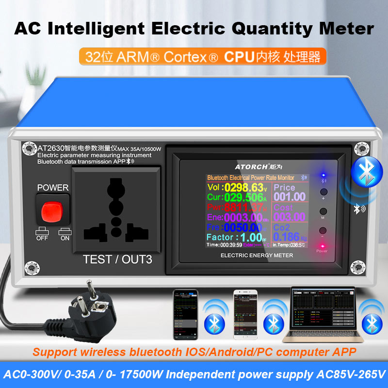 AT2630 AC Ammeter Voltmeter Di - مراجعة Logic Analyzer Usb وسعره